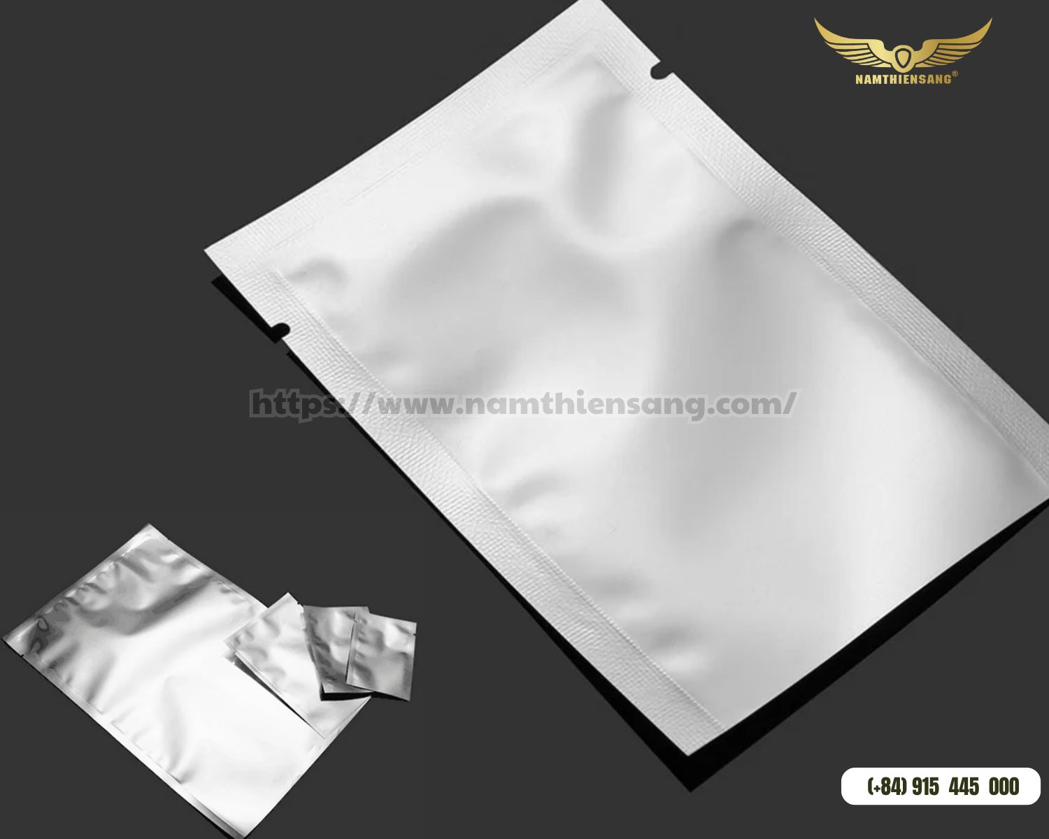 Mẫu túi nhôm 3 biên